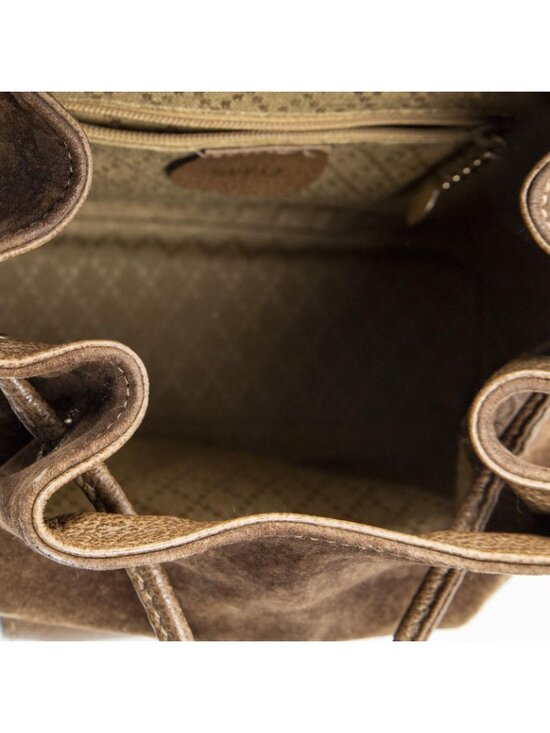 Gucci Mini Bamboo Backpack Brown Suede Leather main image 5